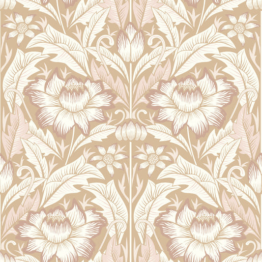 Timeless Garden – Sand Beige Wallpaper⁠