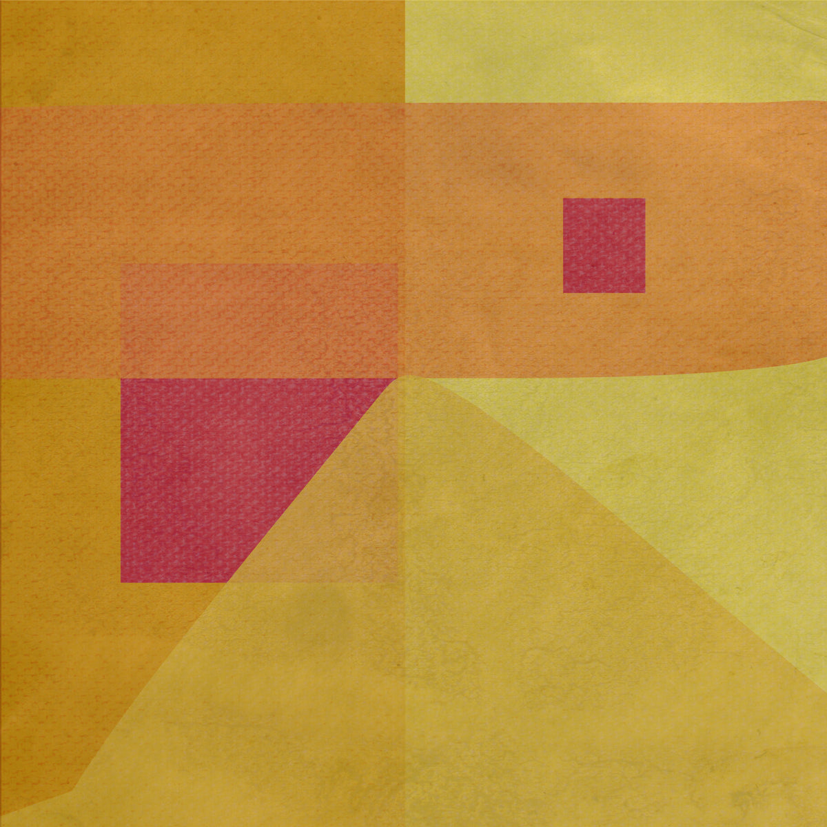 Abstract Study in Yellow  Wall Mural in your room — zoomed