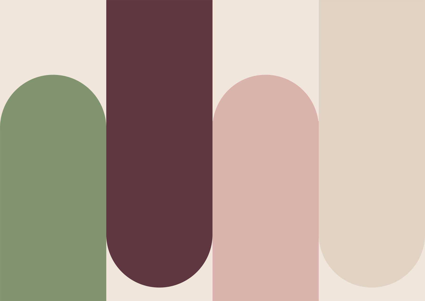 Contemporary Shapes Blend Wallpaper⁠