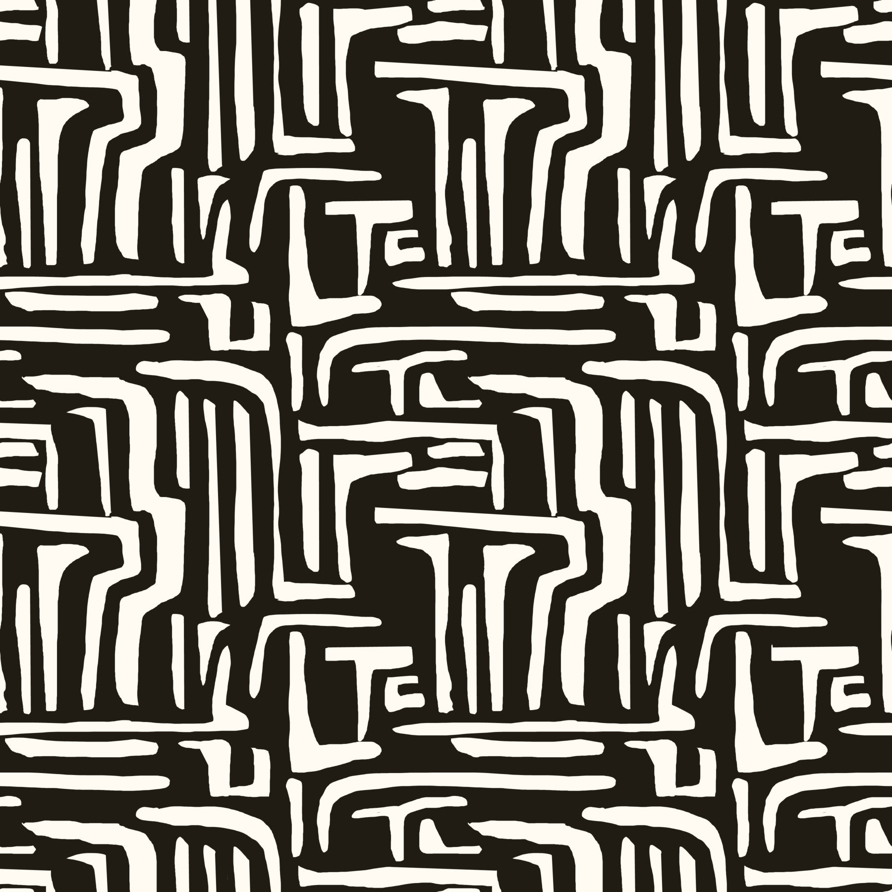 Modern Tribal Maze Wallpaper⁠