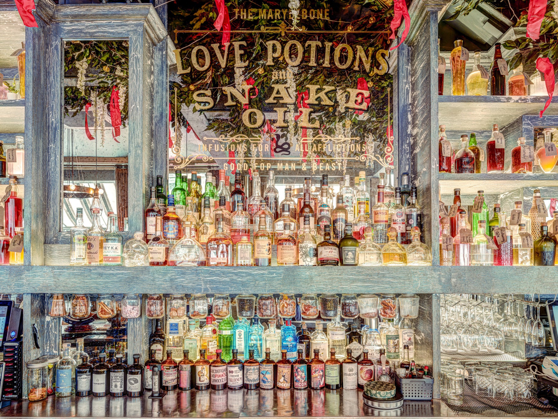 Elegant Bar Interior Wall Mural