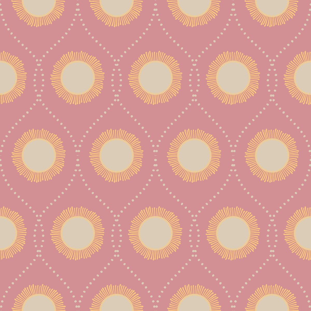Blush Sunburst Wallpaper⁠ in your room