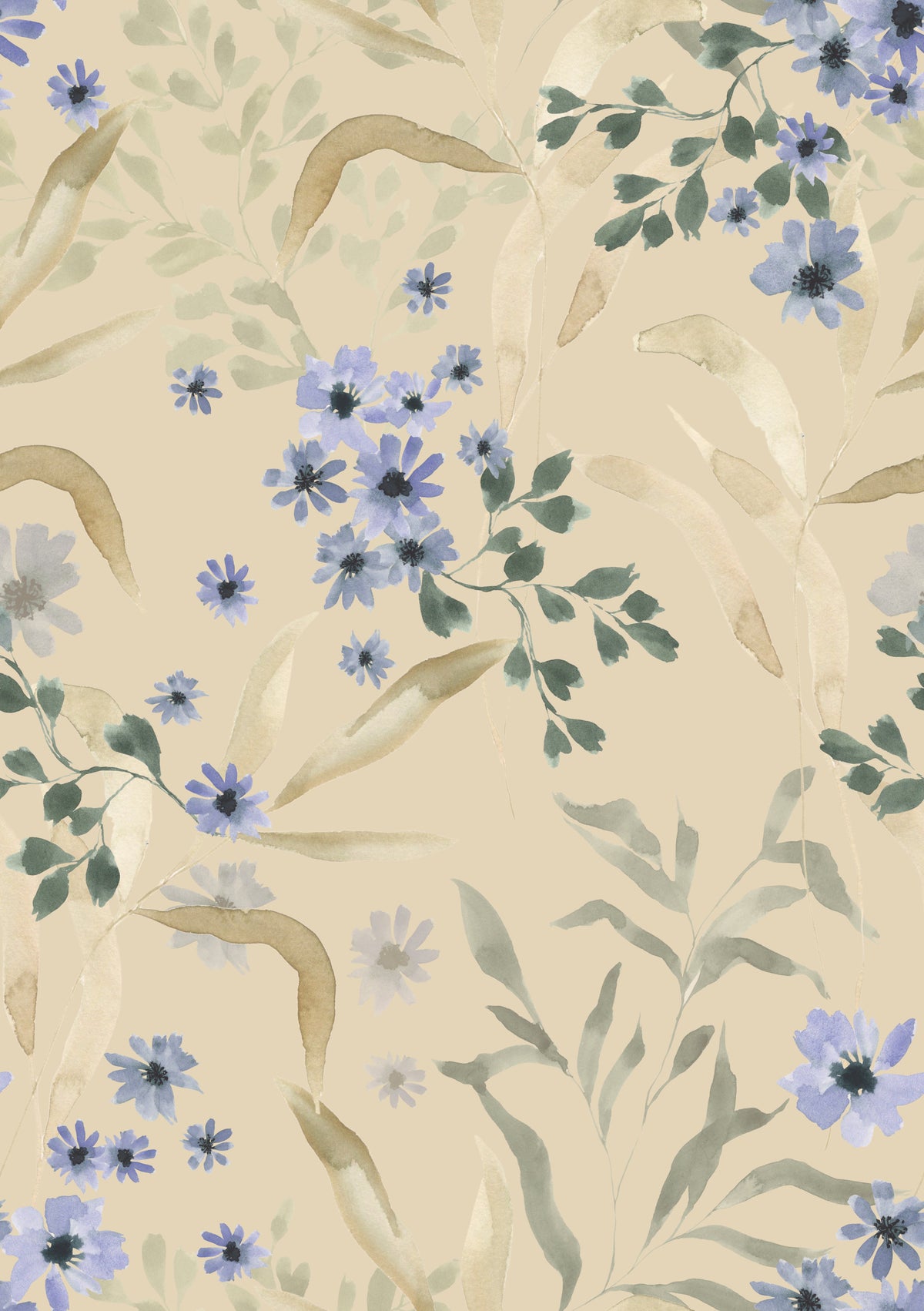 Watercolor Bloom Wallpaper⁠ -2954608 in your room — zoomed