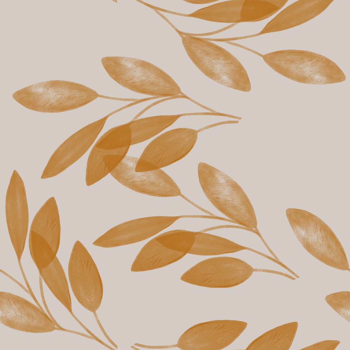 Golden Leaf Whisper Wallpaper⁠ - 2983577 in your room — zoomed