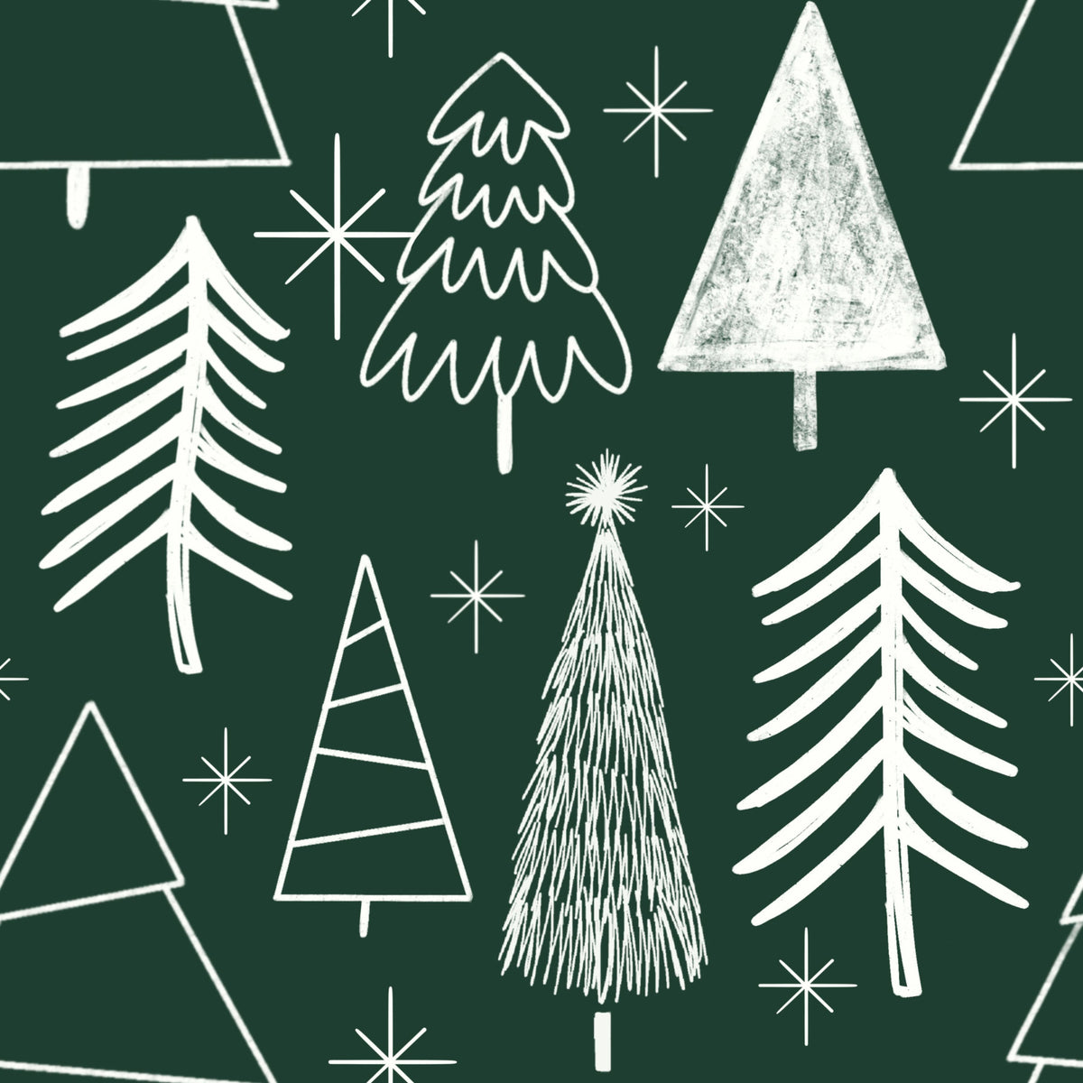 Starry Evergreen Wallpaper⁠ - 2984777 in your room