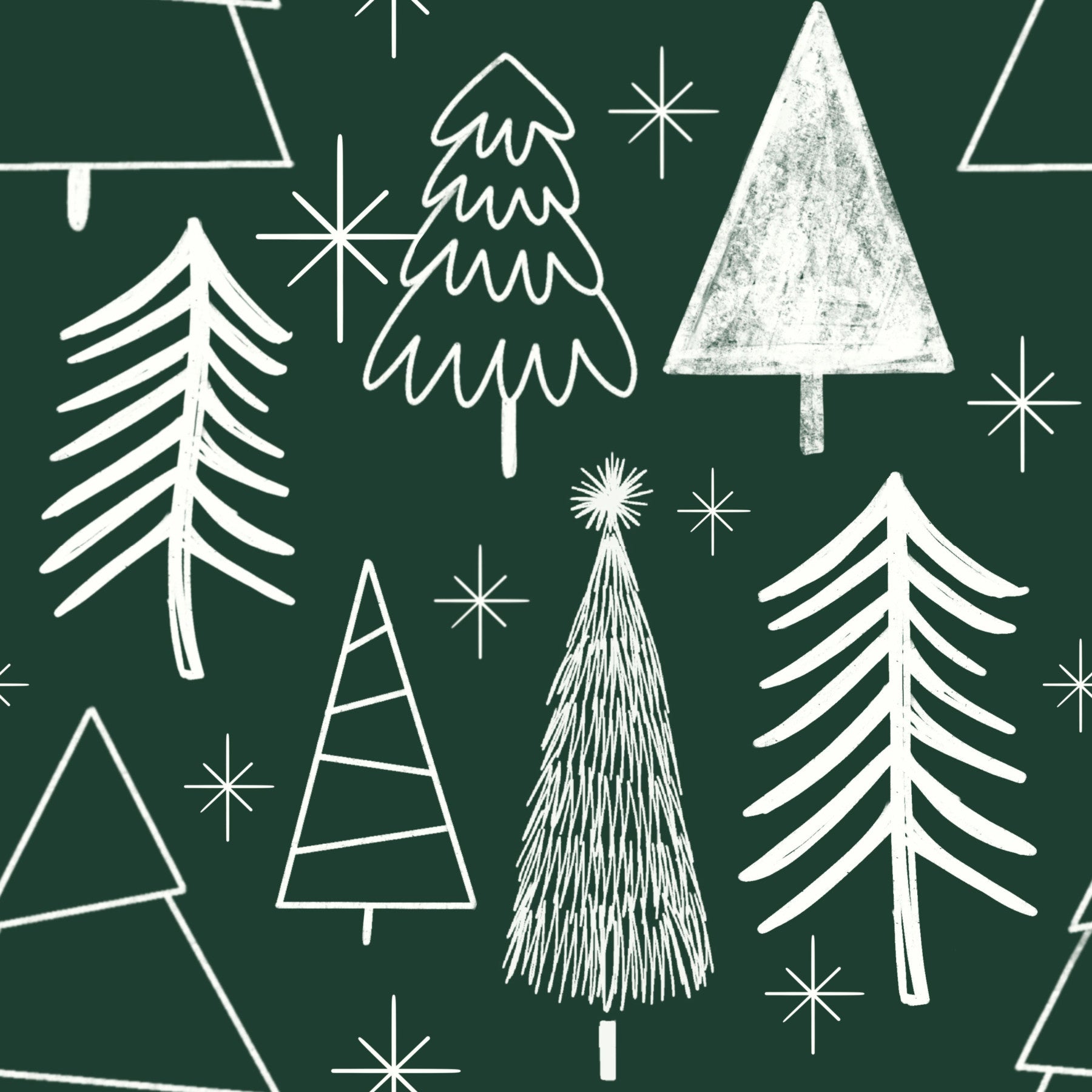 Starry Evergreen Wallpaper⁠ - 2984777