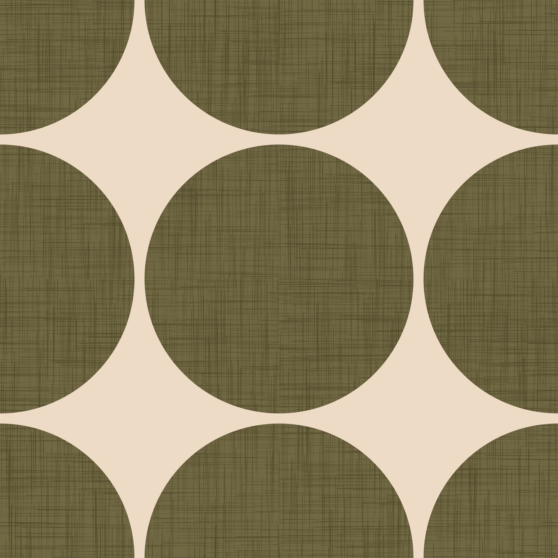 Circles in Linen Wallpaper⁠ -2995400