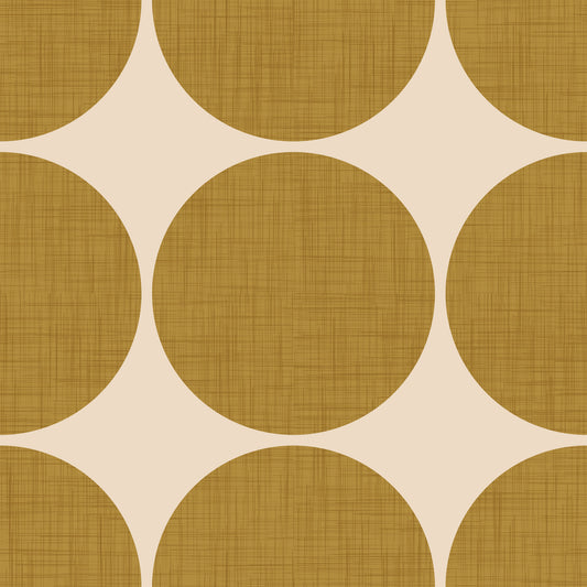 Ochre Orb Weave Wallpaper⁠ -2995405