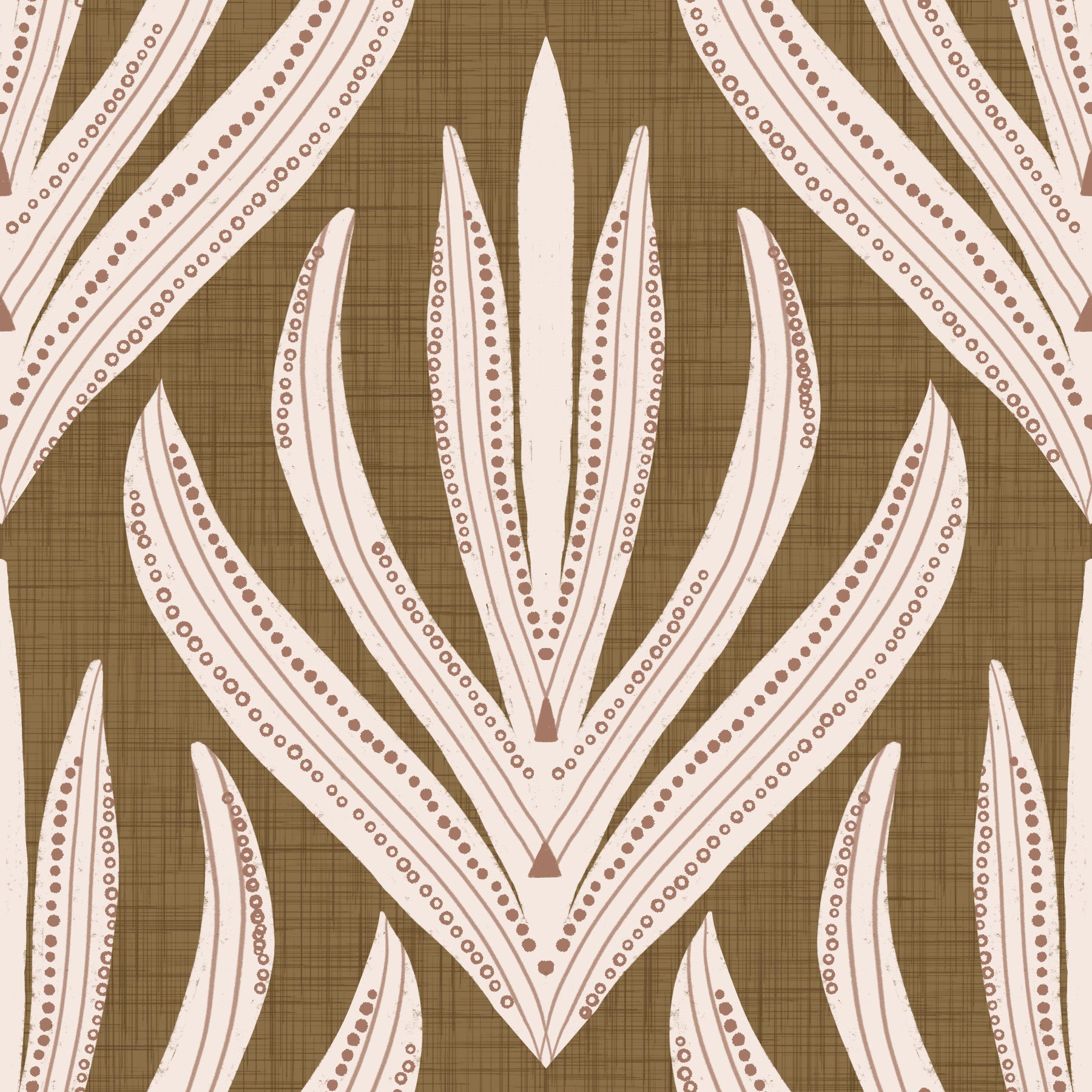 Boho Leaf Symmetry Wallpaper⁠ -3017151 in your room — zoomed