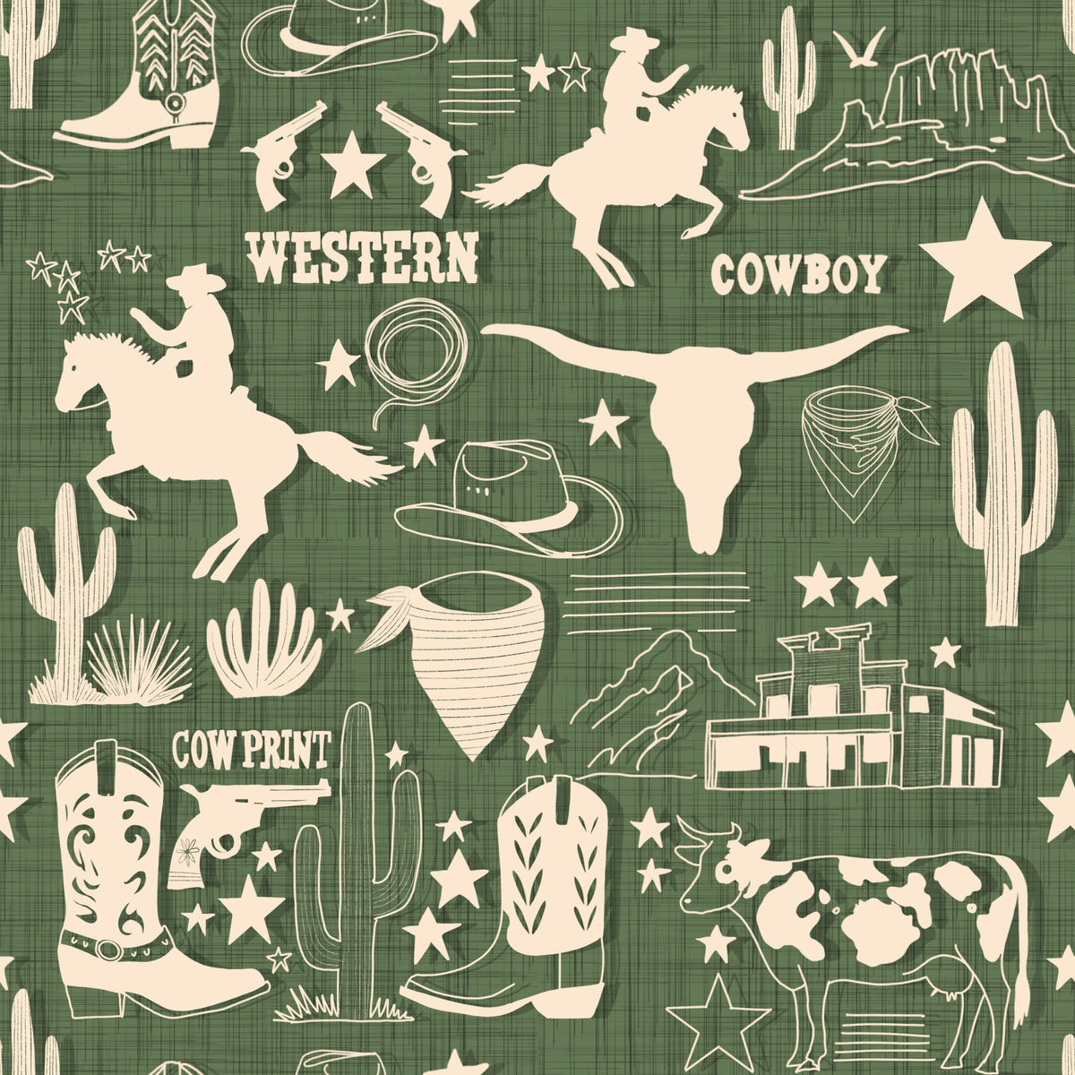 Wild West Sketch Wallpaper⁠ -3017184 in your room — zoomed