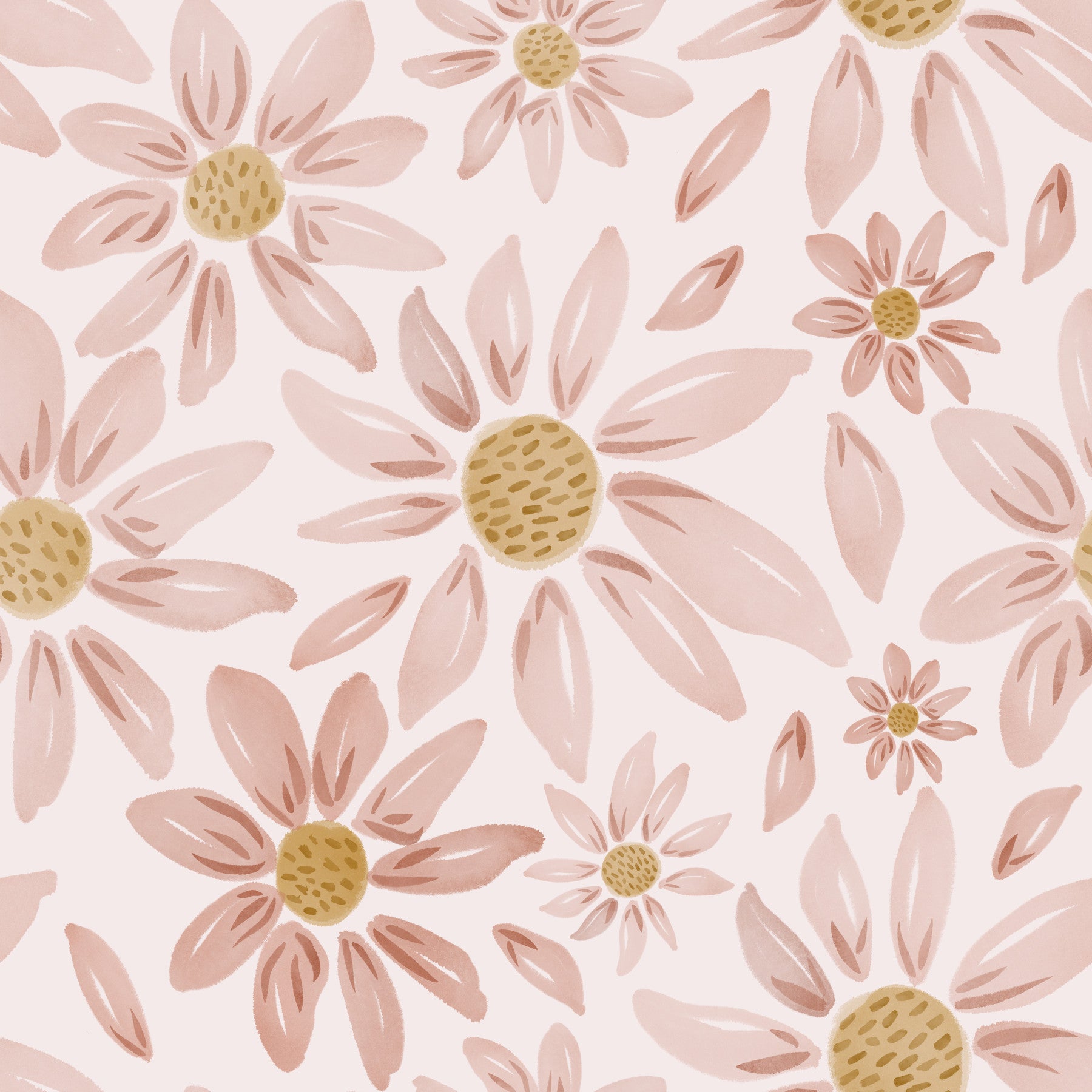 Dusty Rose Floral Dream Wallpaper⁠ -3042403