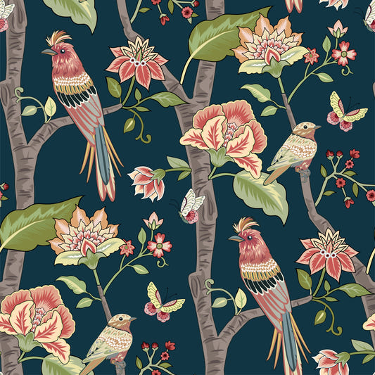 Botanical Birds Wallpaper⁠ -3076498