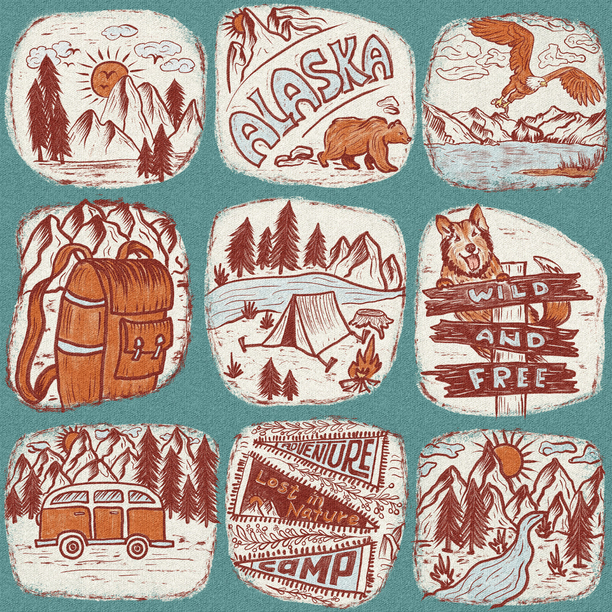 Wilderness Sketchbook Wallpaper⁠ -3239387 in your room