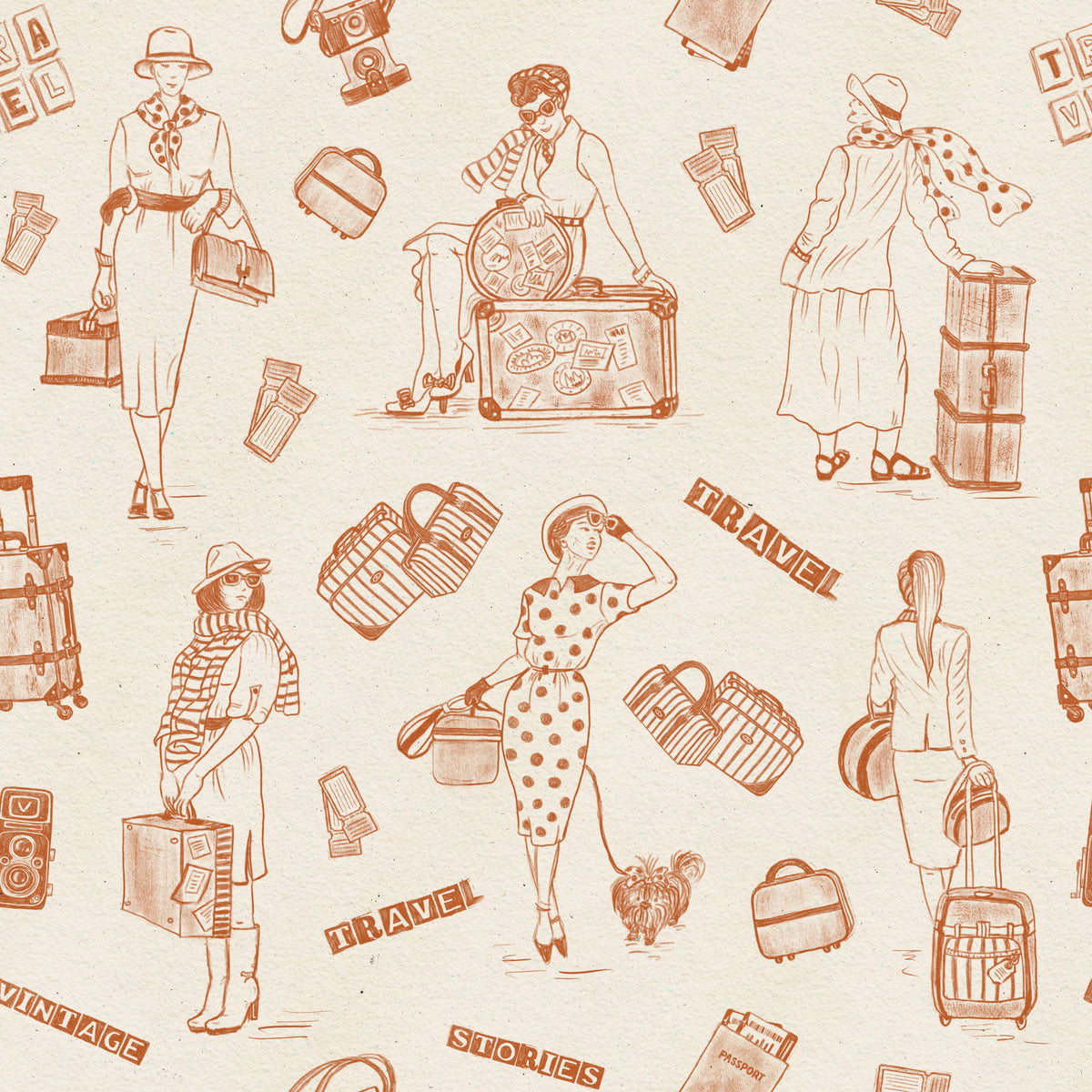 Vintage Travel Tales Wallpaper⁠ -3239402 in your room
