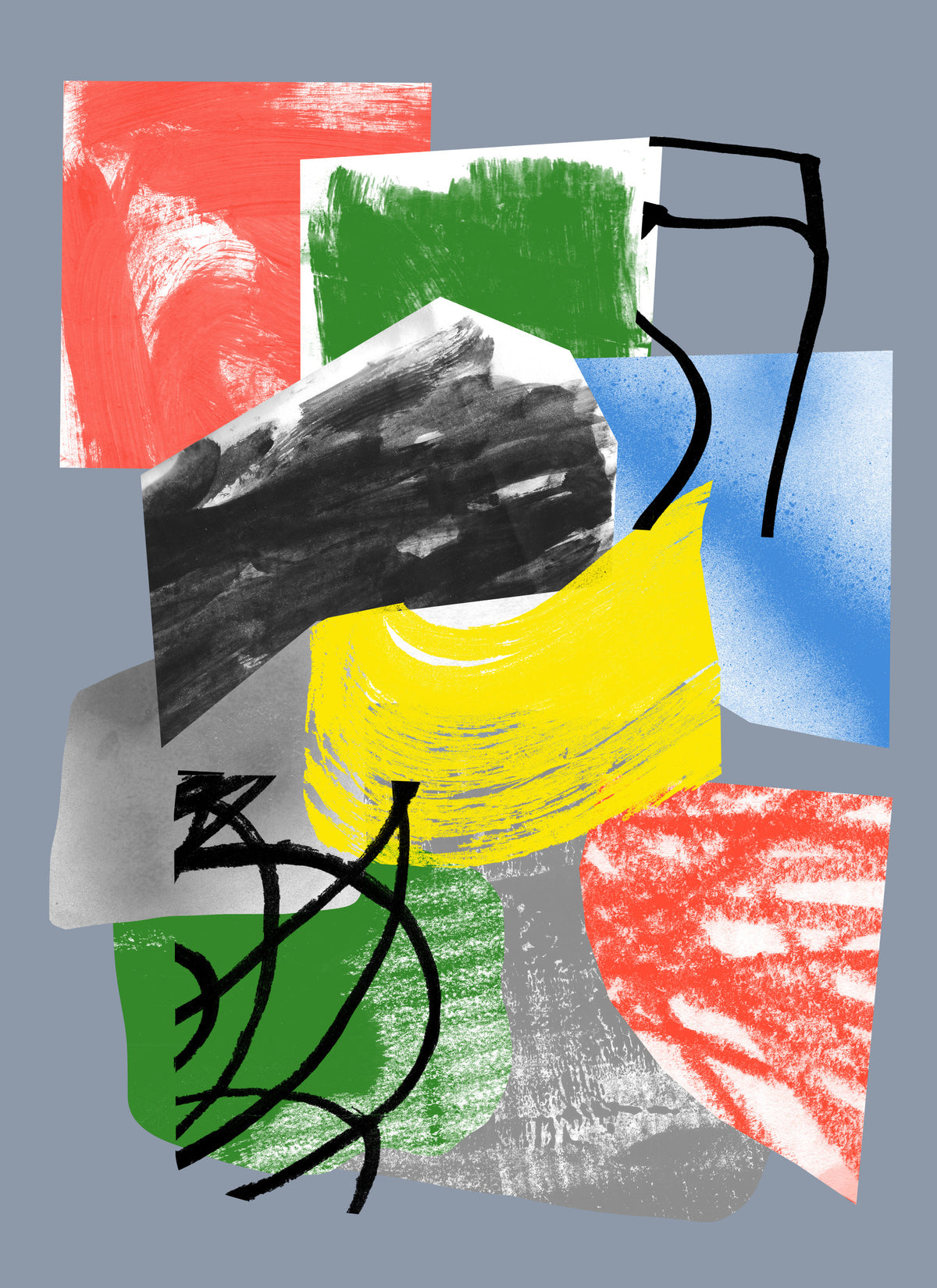 Red blue green yellow Wall Mural in your room