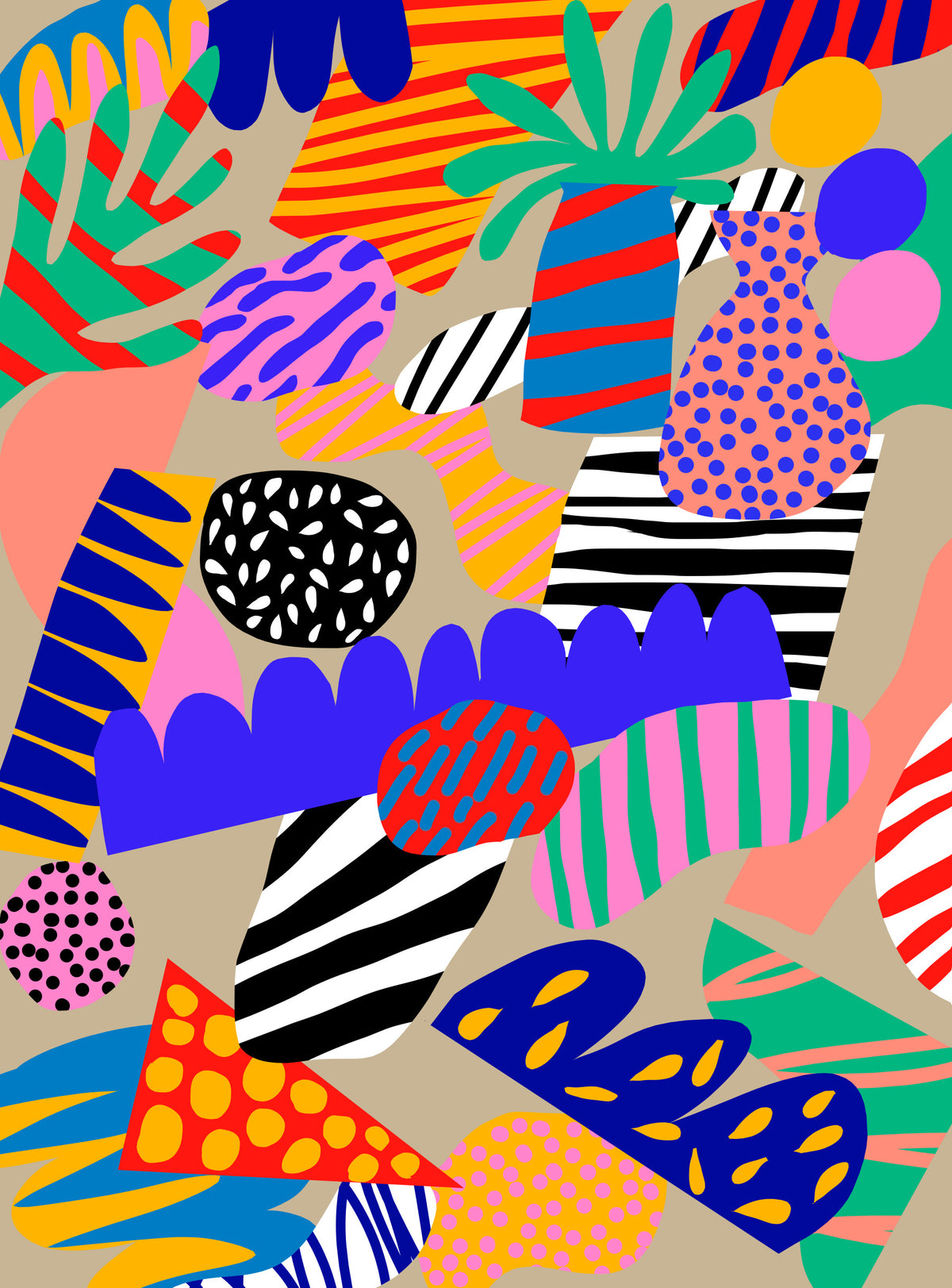 Jungle Jive Wall Mural in your room