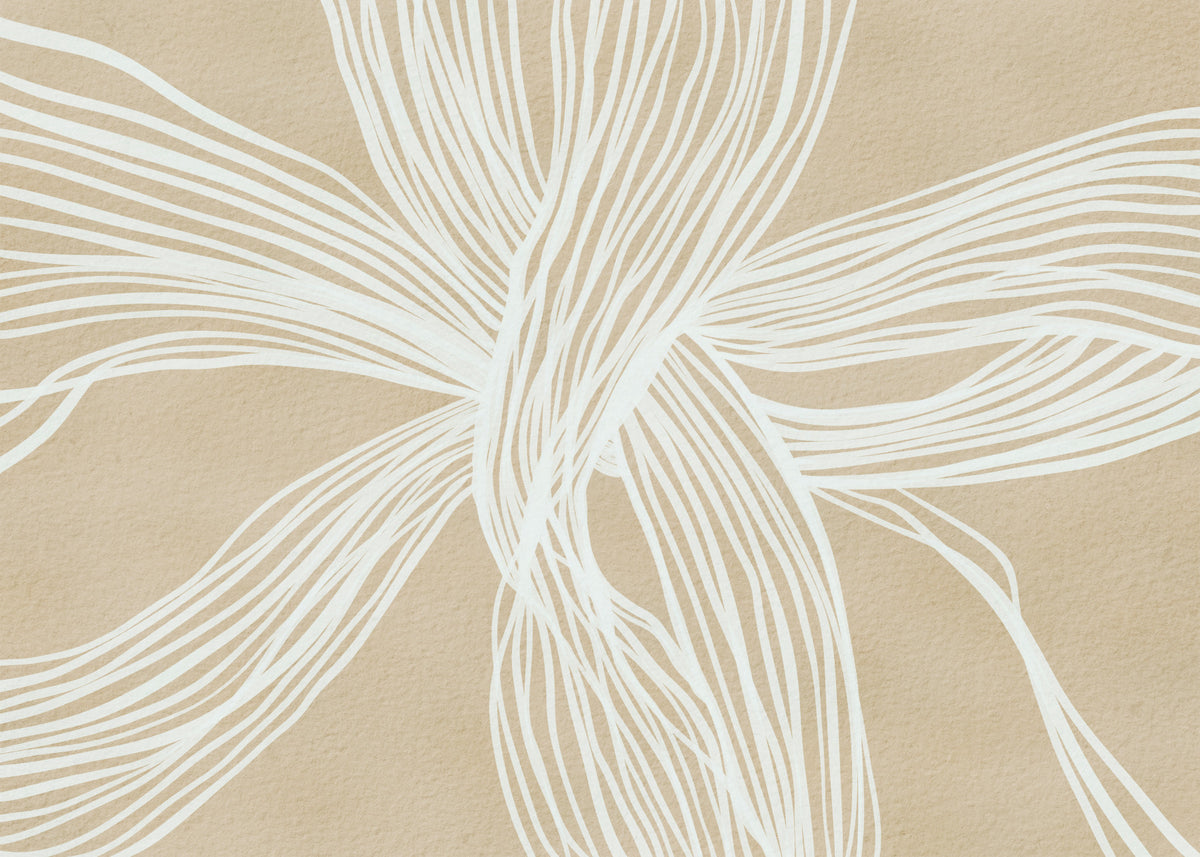 Flowing Lines Wall Mural in your room