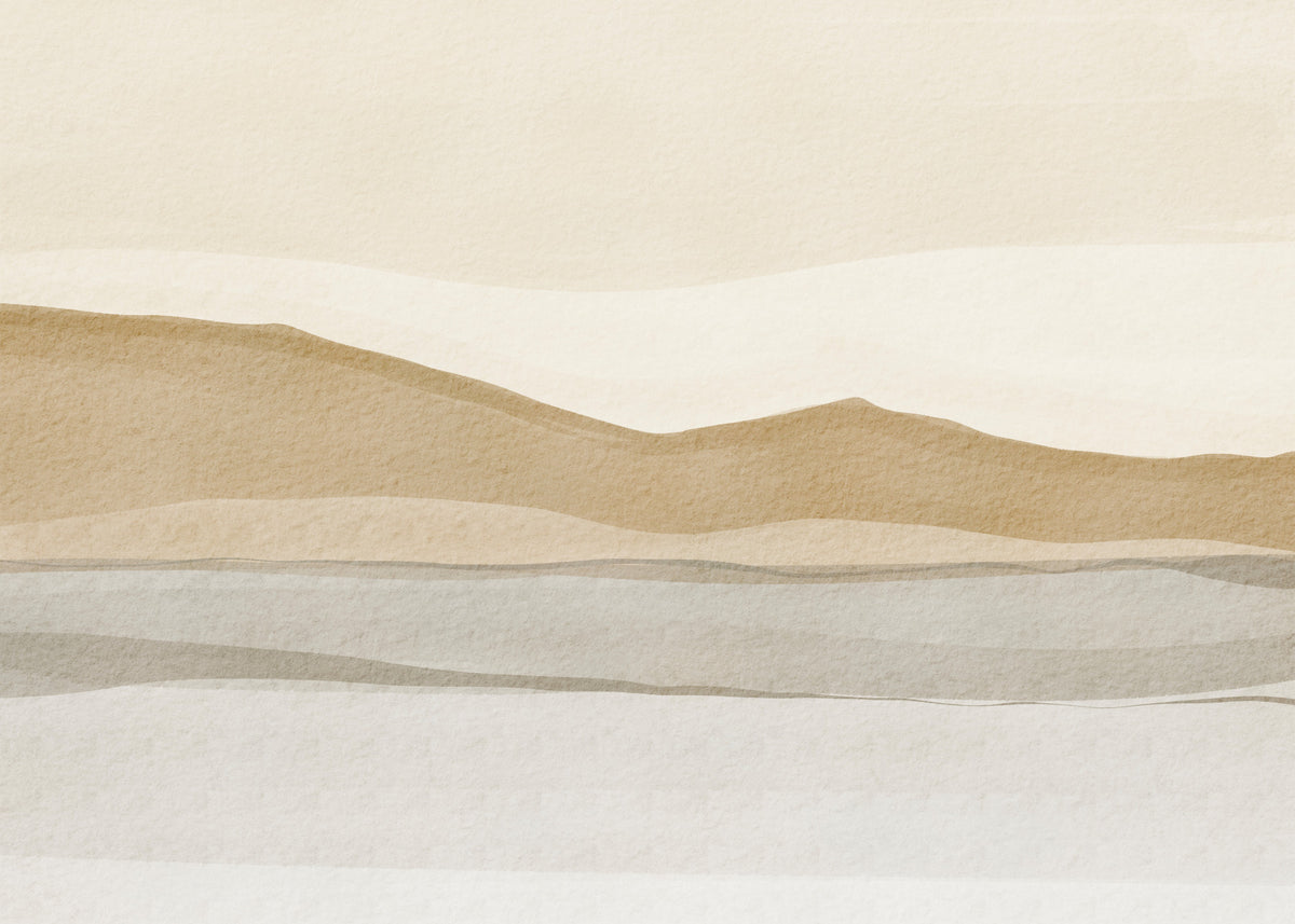 Serene Sandscape Wall Mural in your room — zoomed