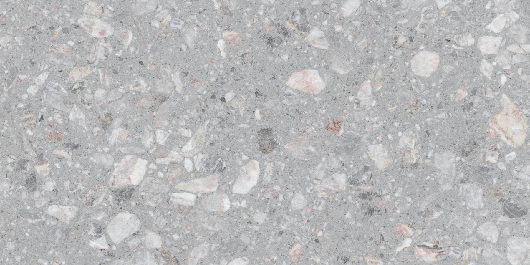 Gray Terrazzo Natural Stone Tile  Wall Mural