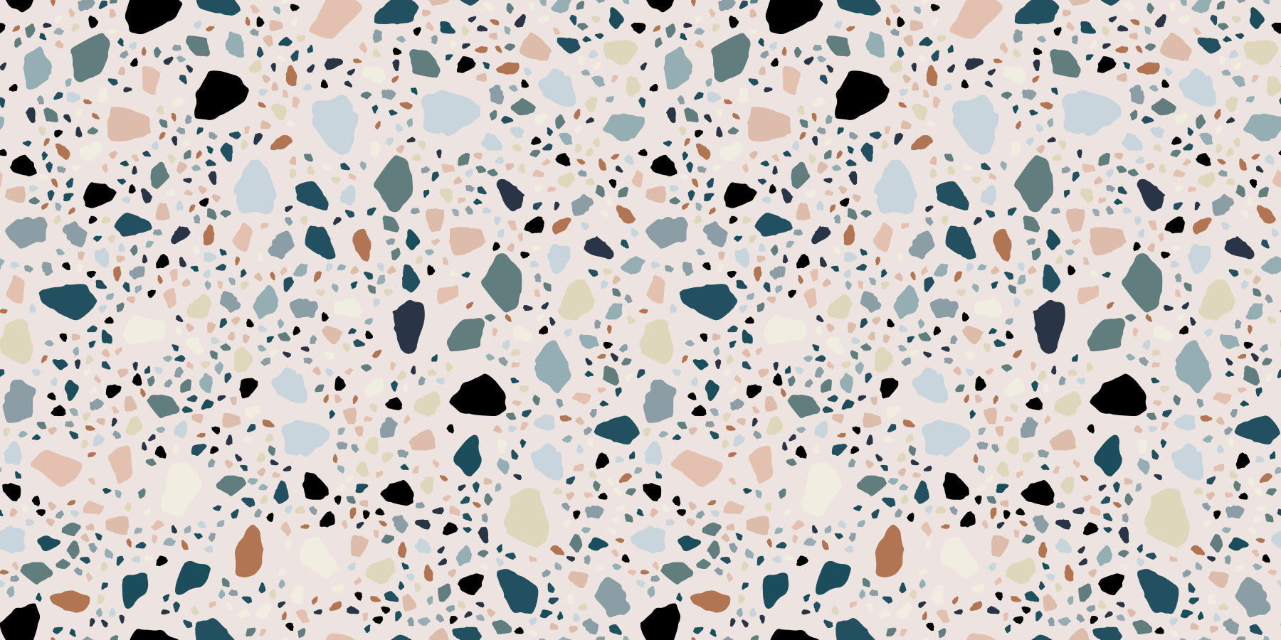 vibrant multicolour terrazzo wallpaper