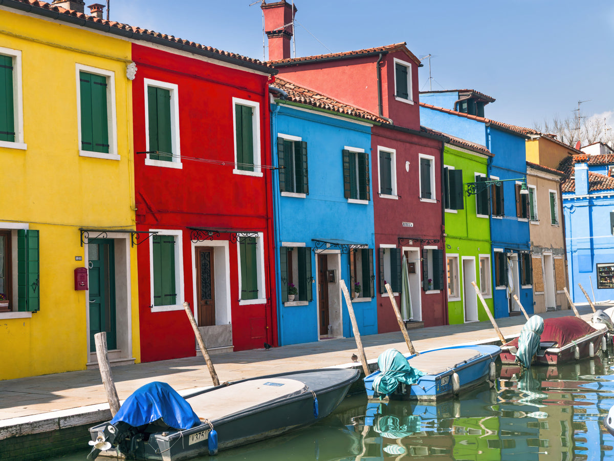 Multicolored Burano Wall Mural in your room