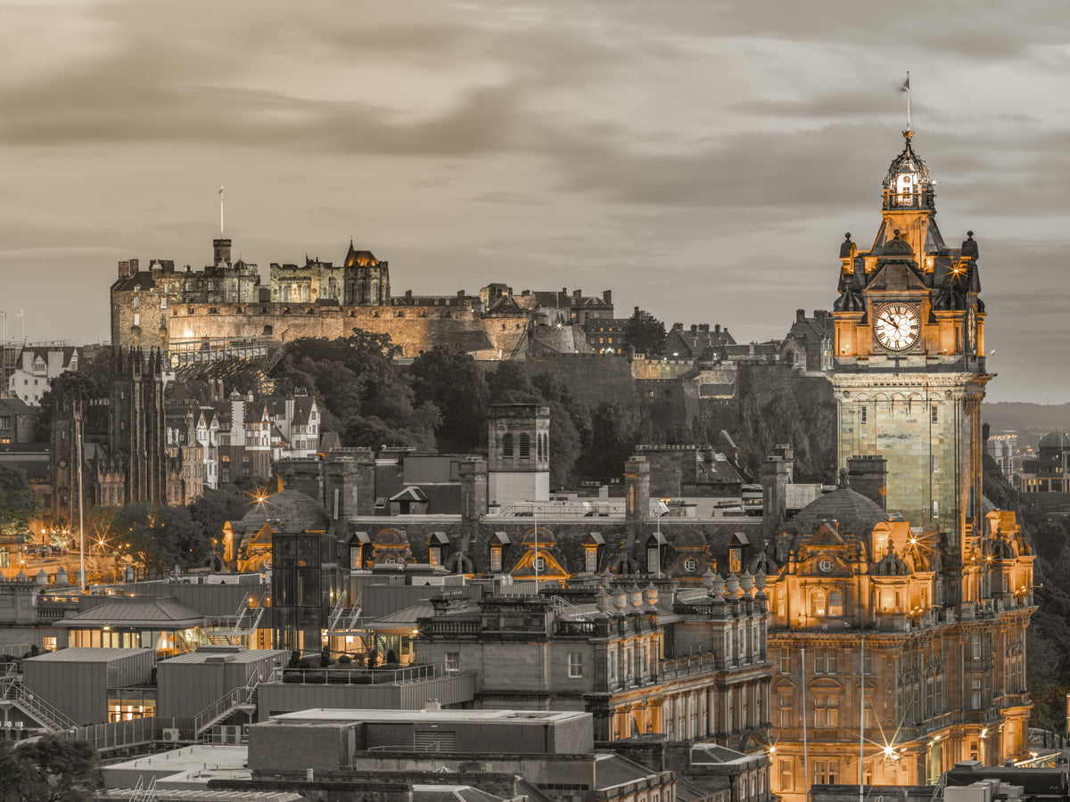 Edinburgh Twilight Wall Mural in your room — zoomed
