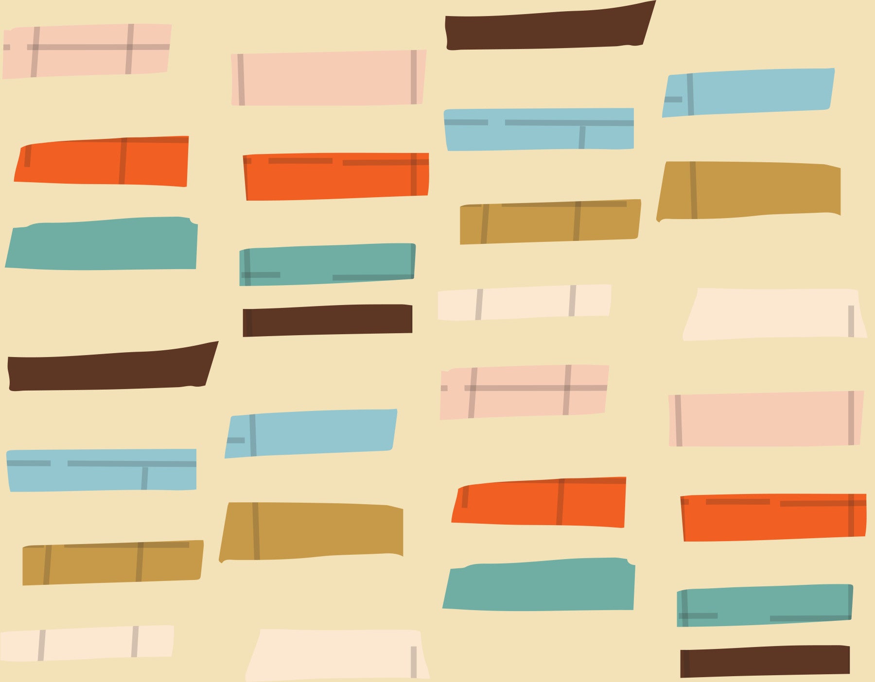 Mid Mod Stacked Blocks Beige Wallpaper⁠ in your room — zoomed