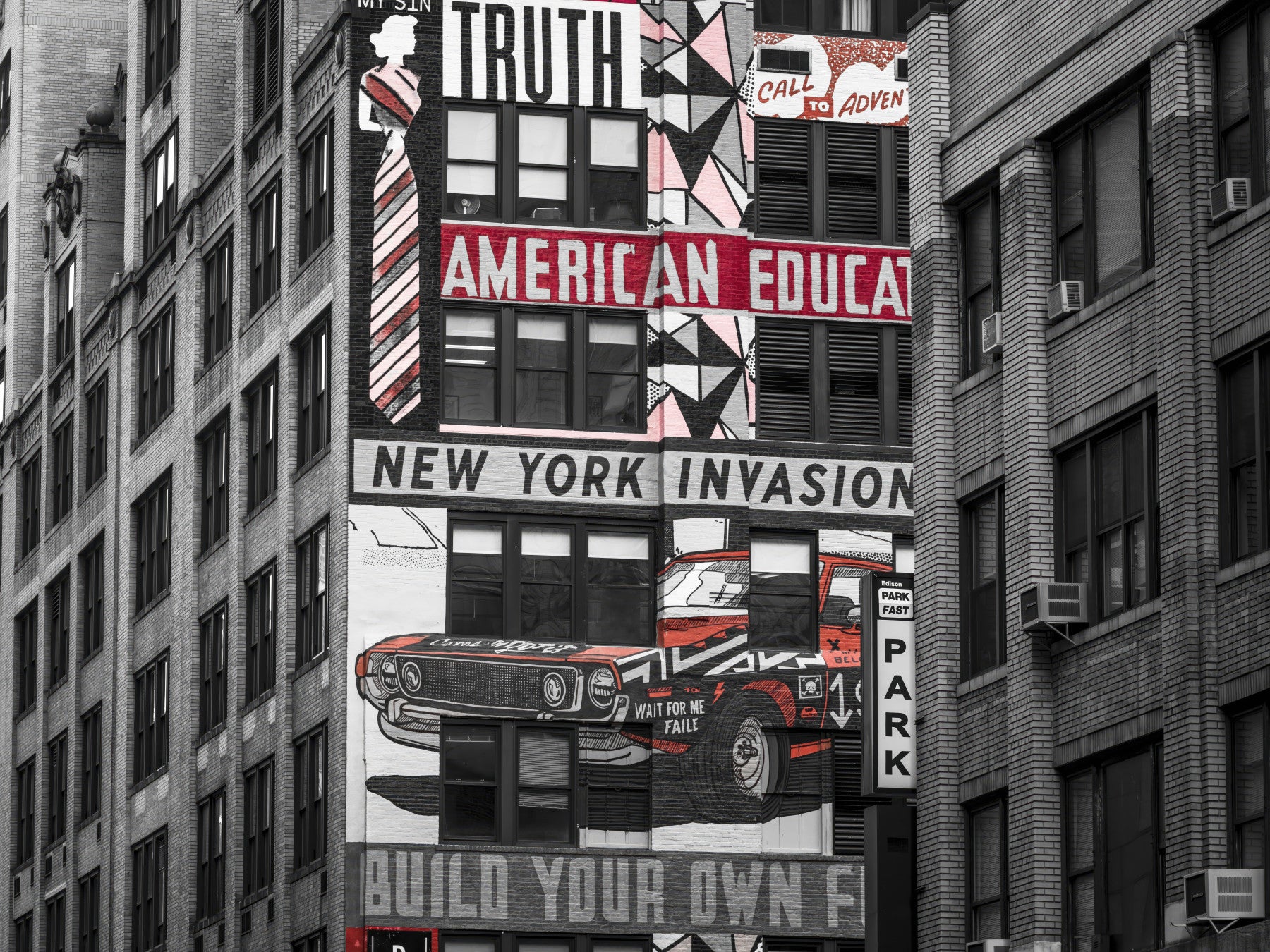Retro City Murals Wall Mural