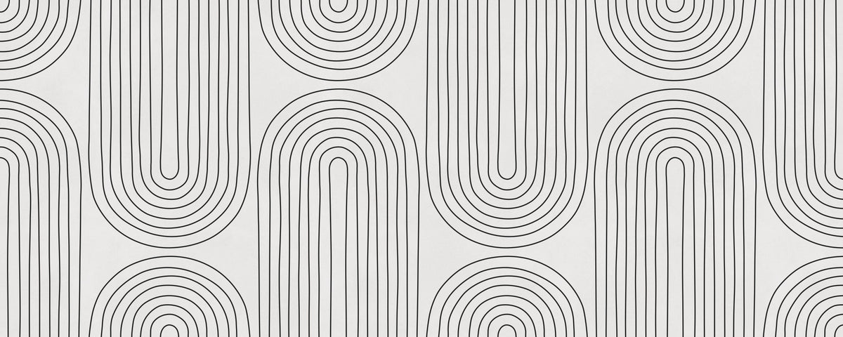Arched Simplicity Wall Mural in your room — zoomed