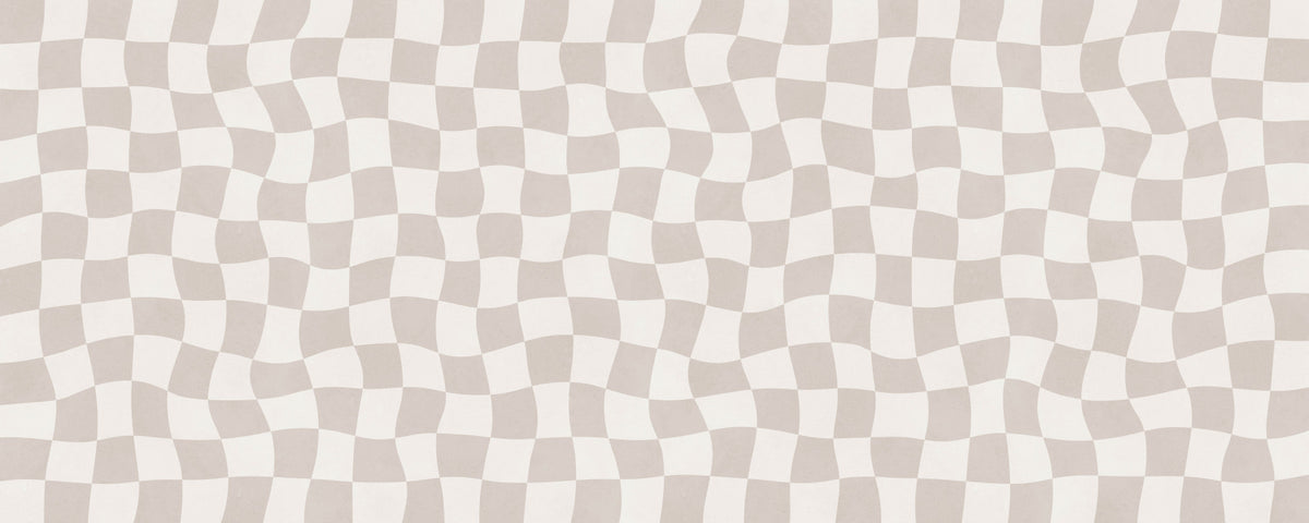 Wavy Checkered Dream Wall Mural in your room