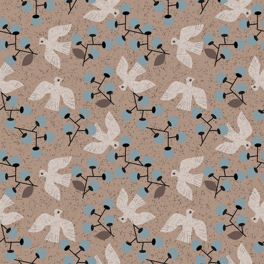 Dove & Berry Delight Wallpaper⁠