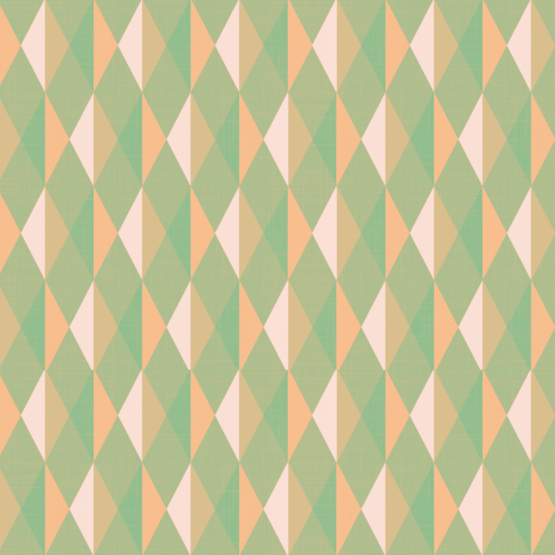 Mint & Peach Triangles Wallpaper⁠