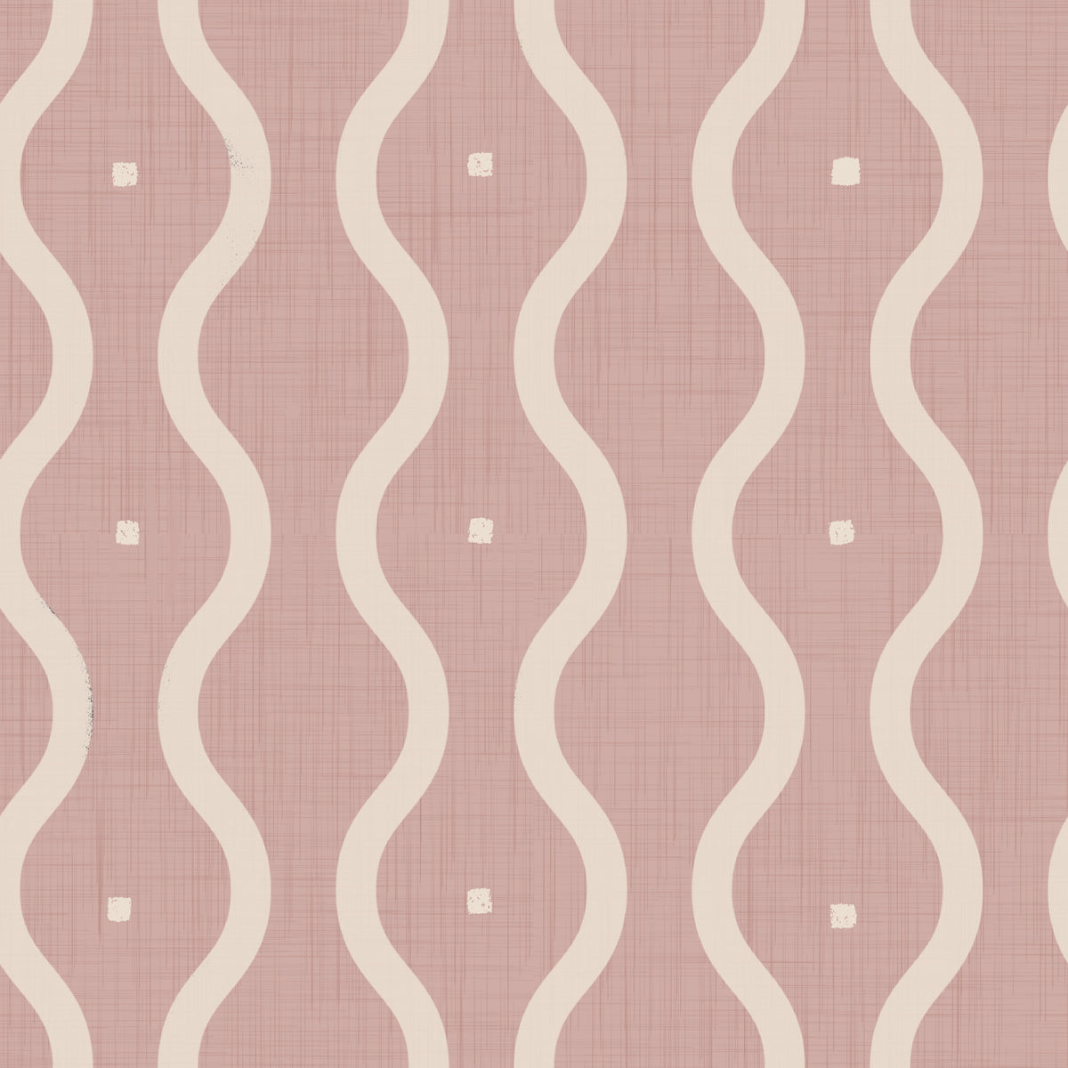 Retro Peach Waves Wallpaper⁠ in your room — zoomed