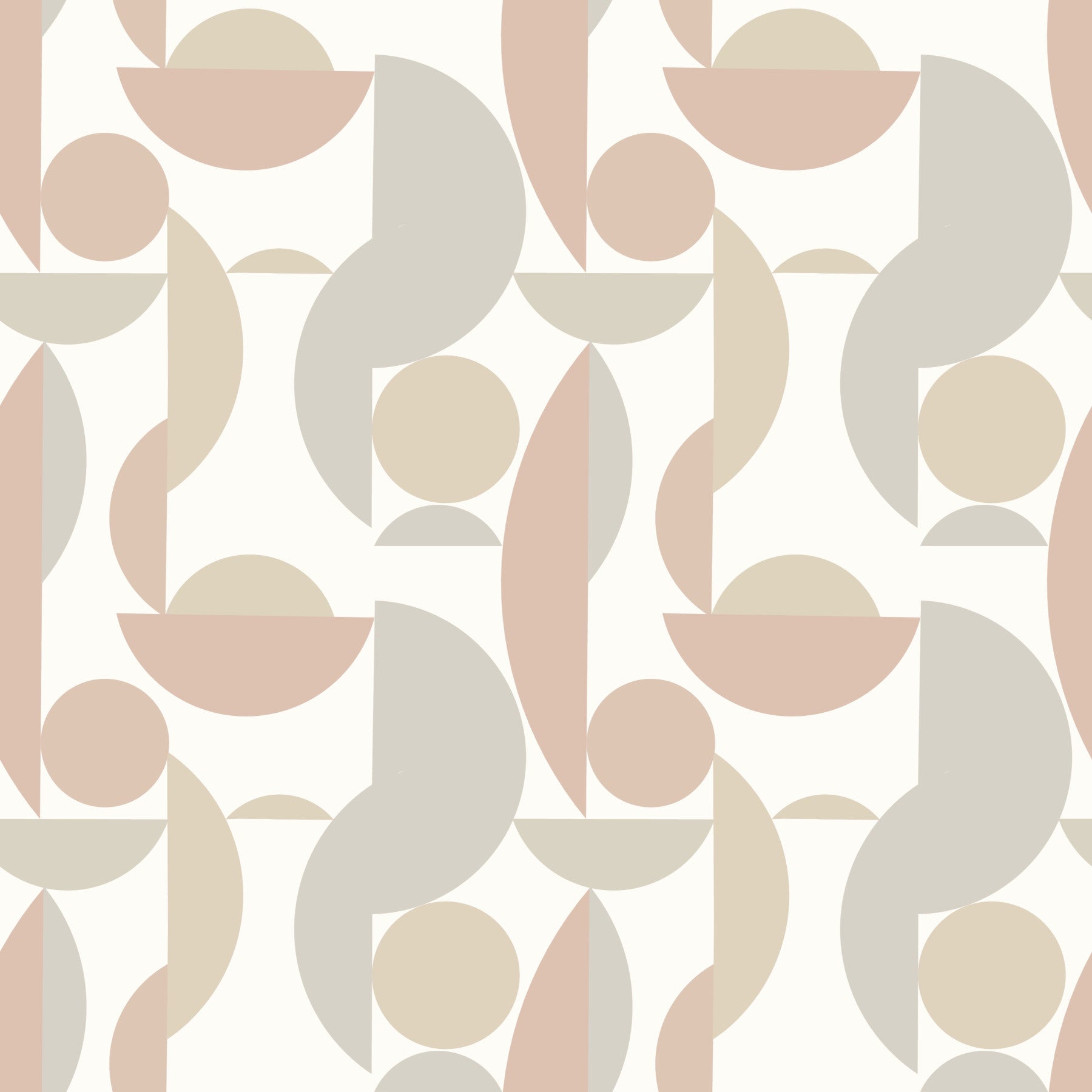 Neutral geometric wallpaper in soft tones