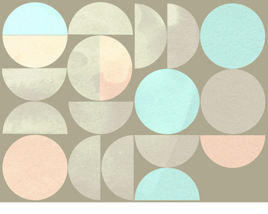 Soft Circle Symphony Wall Mural