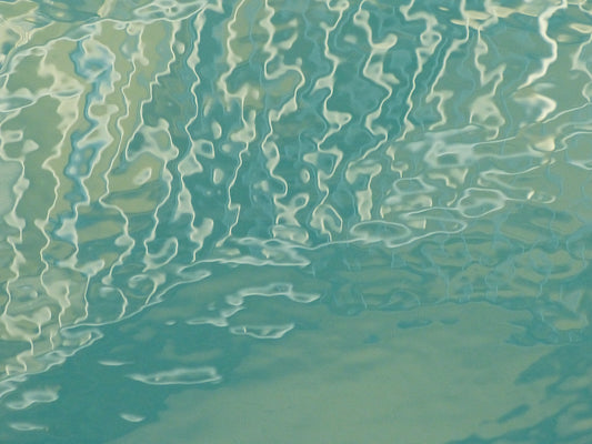 Aqua Waves Abstract Wall Mural