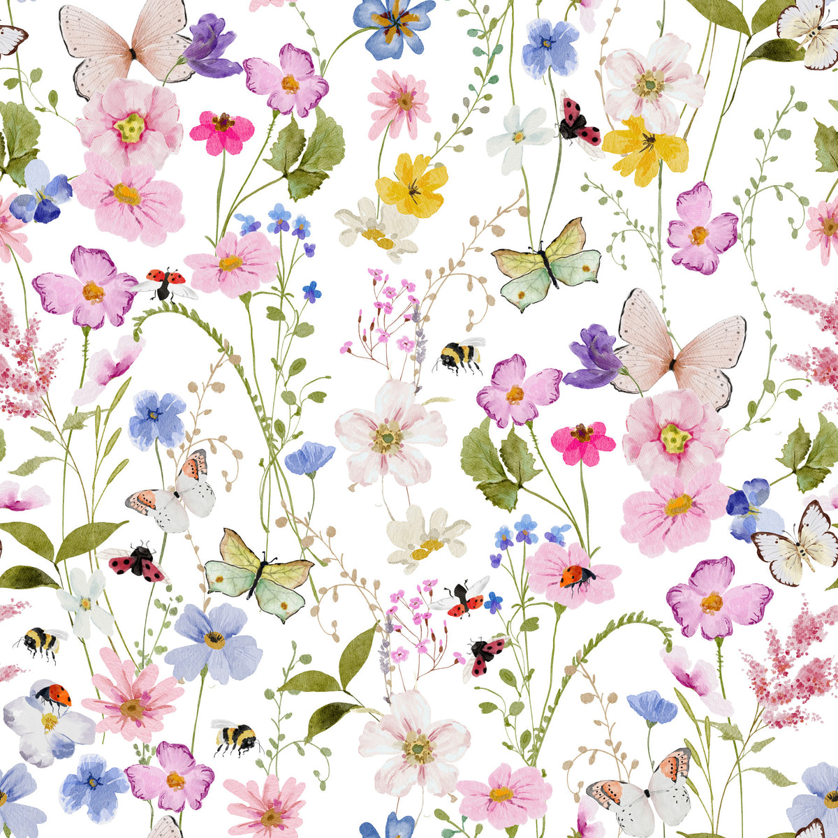 Meadow Whispers Wallpaper⁠ in your room — zoomed