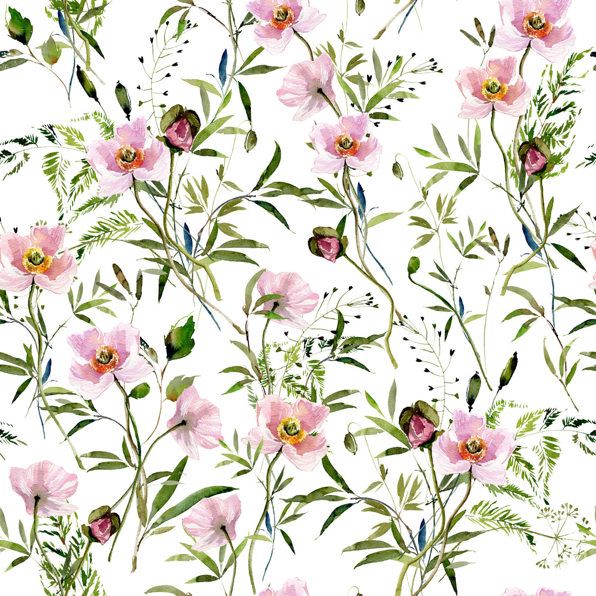 Blossom Hues Wallpaper⁠ in your room — zoomed