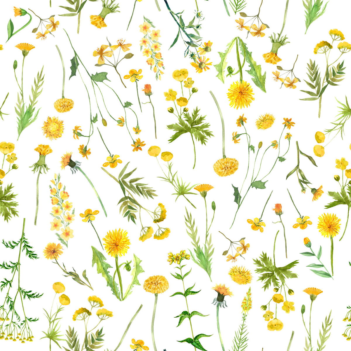 Sunny Meadow Wallpaper⁠ in your room — zoomed