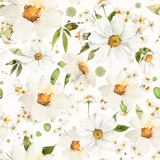 Watercolor Daisy Dreams Wallpaper⁠