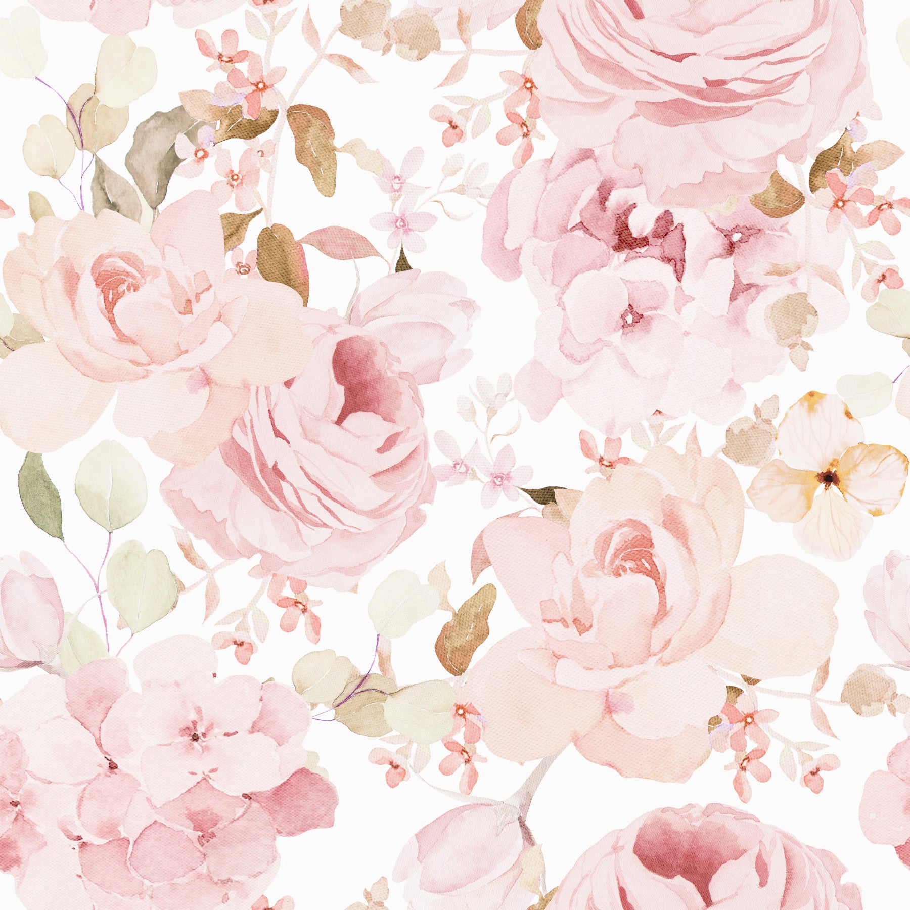 Blush Rose Summer Garden wallpaper for walls