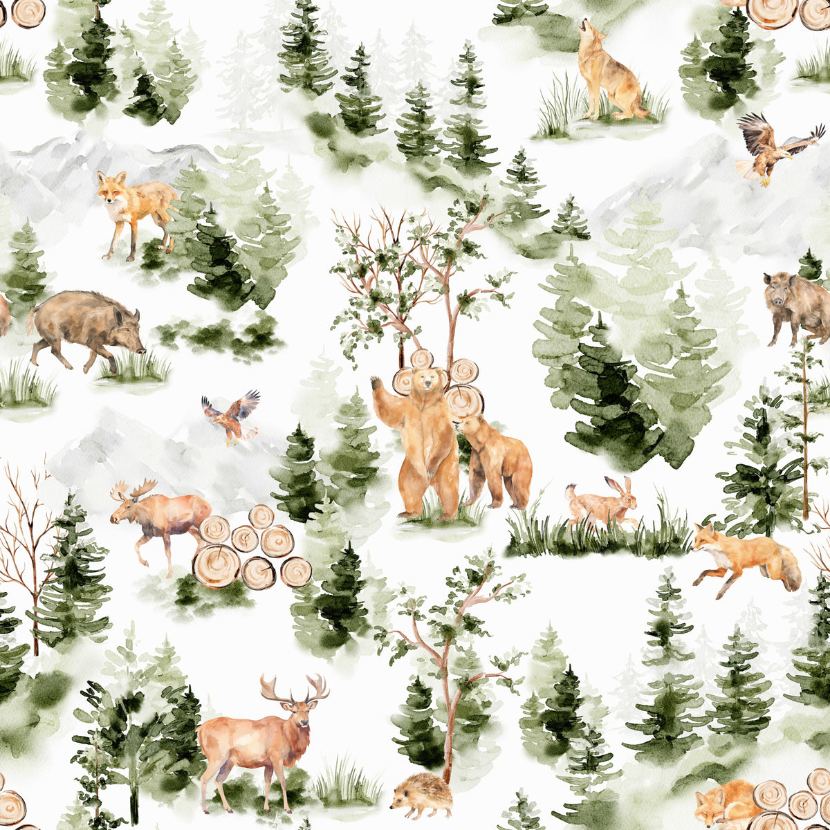 Forest Friends Wallpaper⁠ in your room