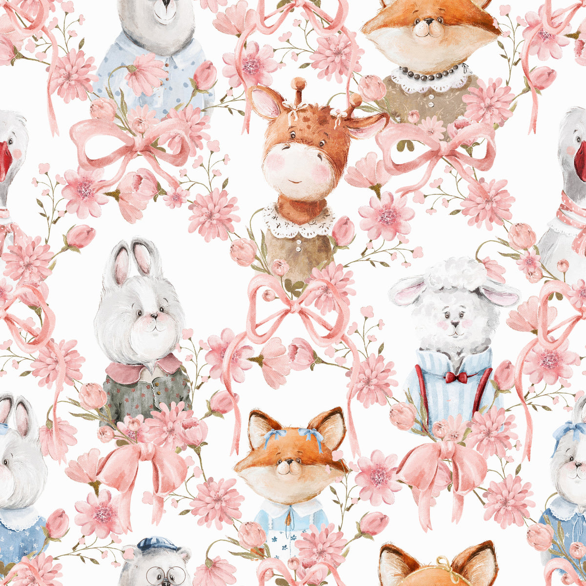 Floral Friends Wallpaper⁠ in your room