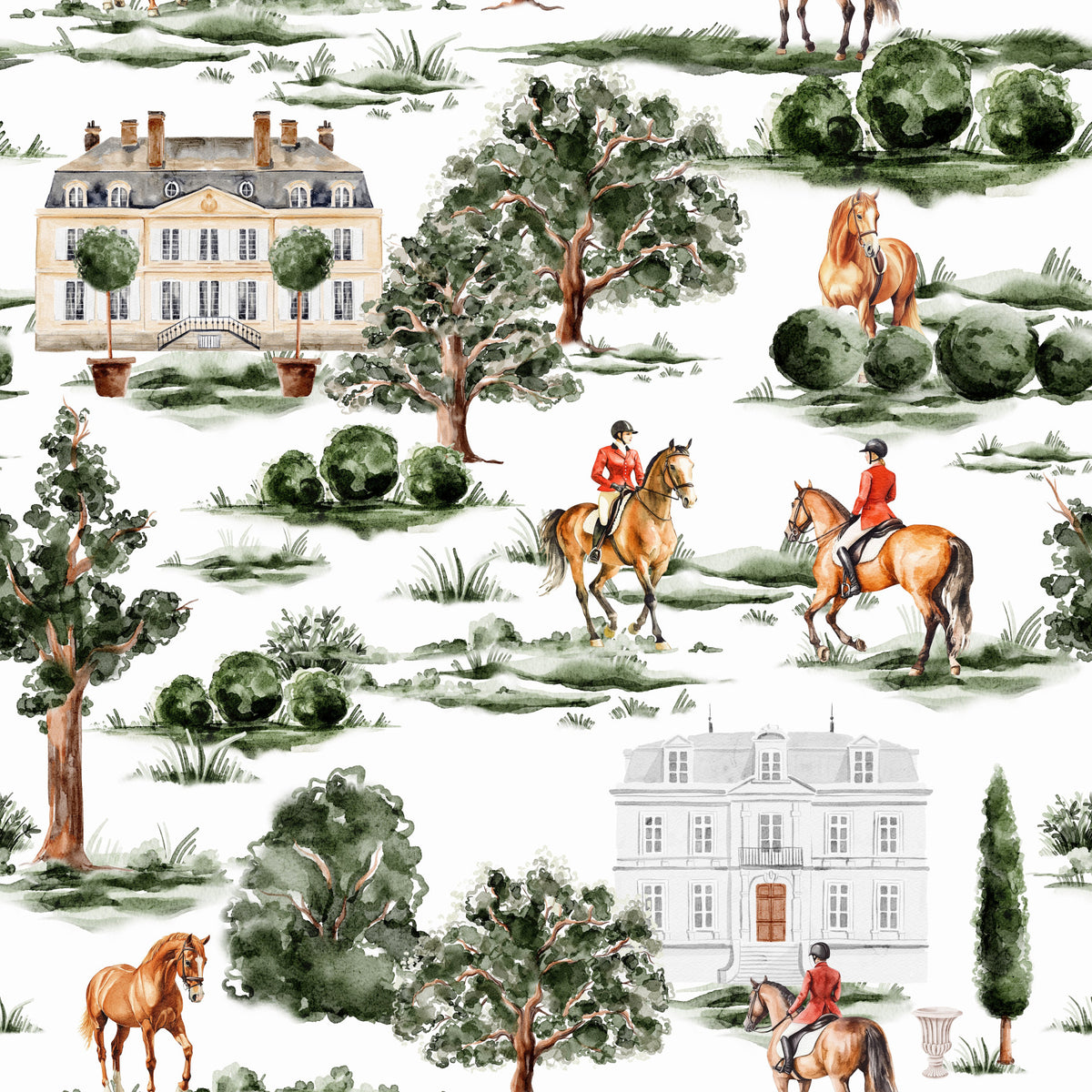 Equestrian Estate Wallpaper⁠ in your room