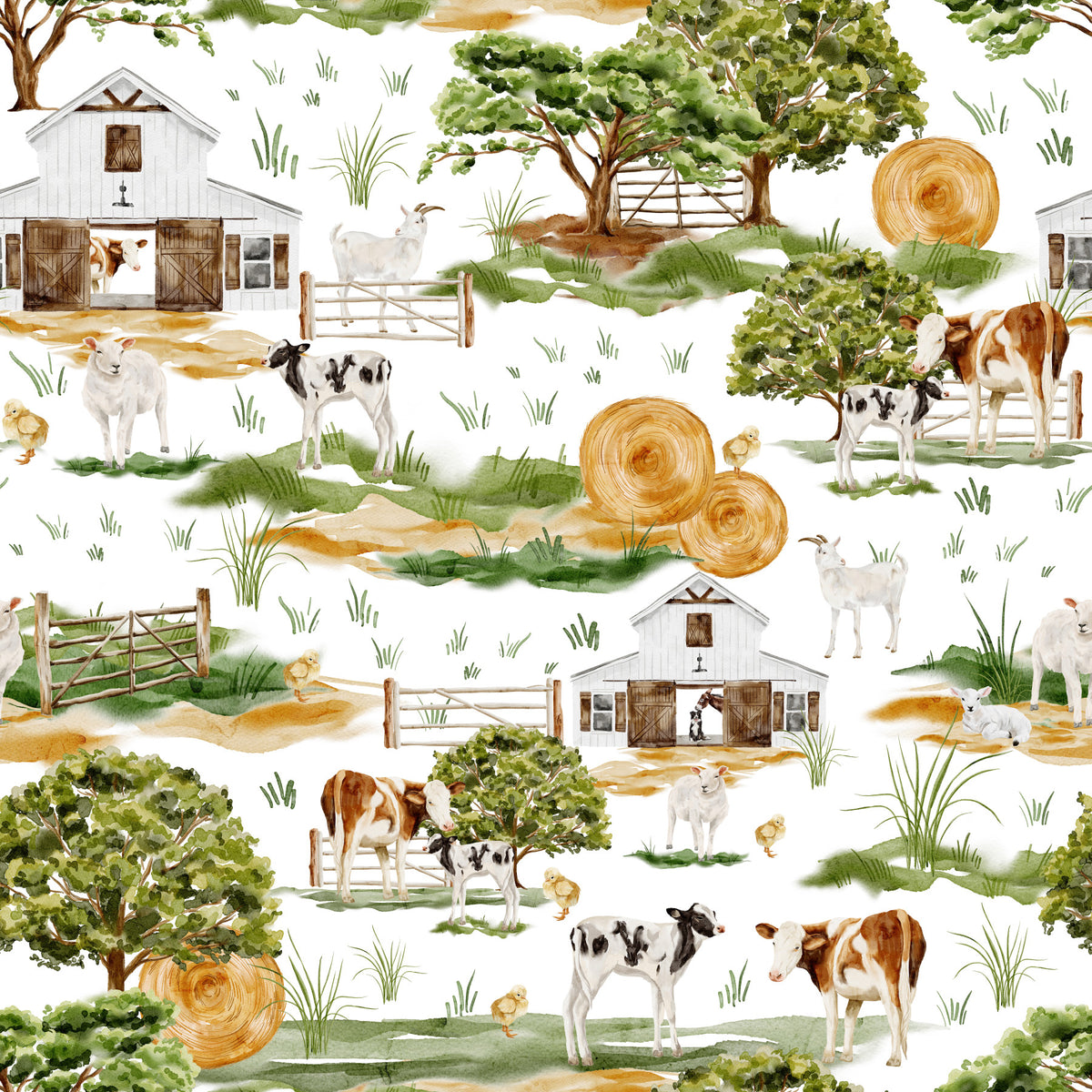 Farmhouse Charm Wallpaper⁠ in your room