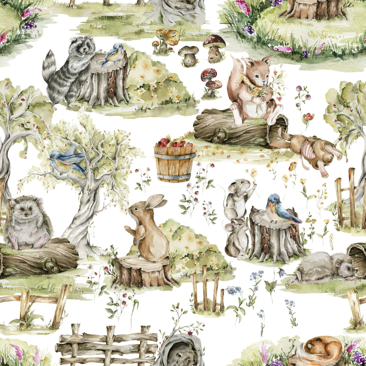 Watercolor Woods Wallpaper⁠ in your room