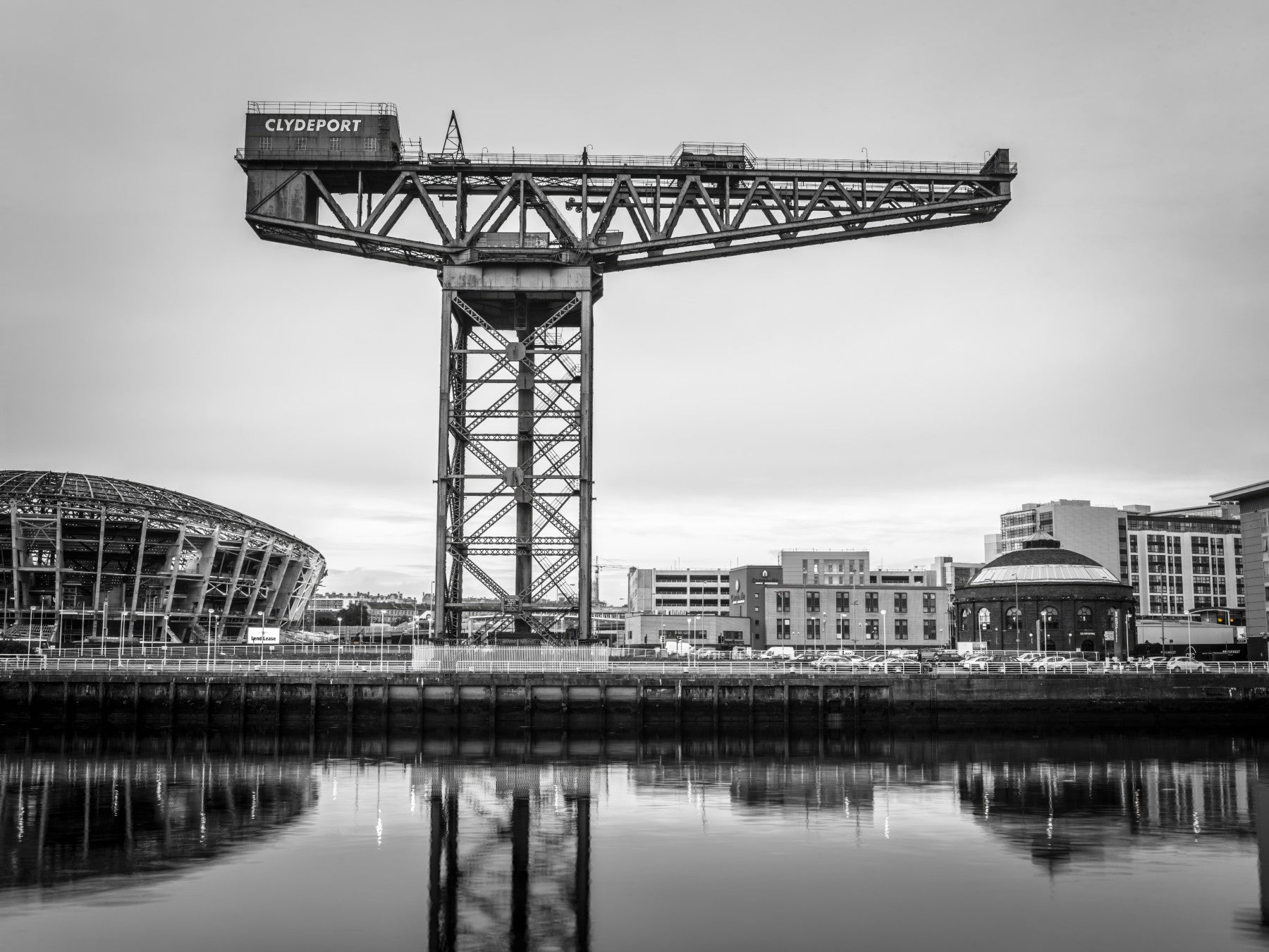 Glasgow's Giant Wall Mural in your room — zoomed