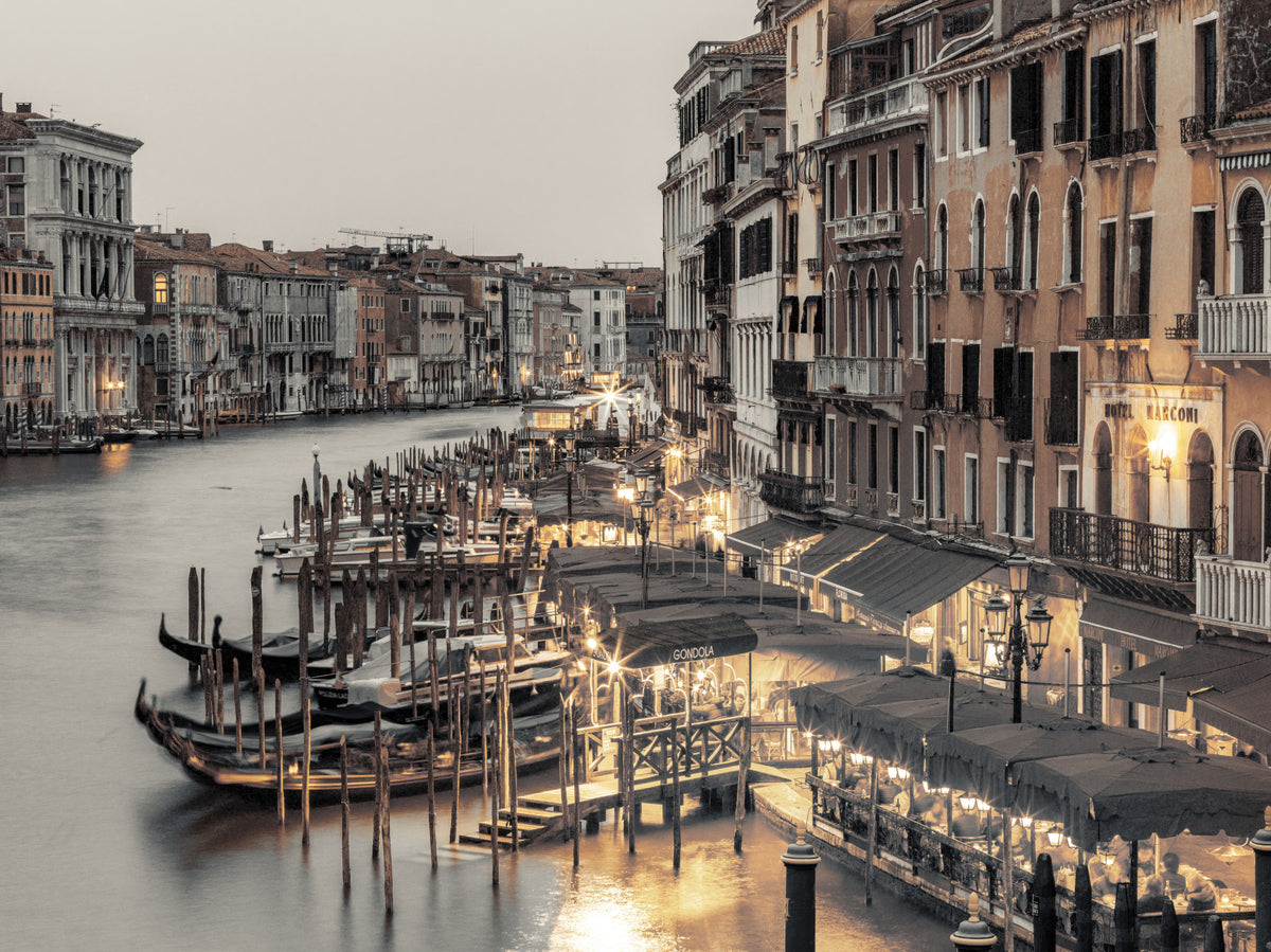 Venetian Canal Evening Wall Mural in your room — zoomed