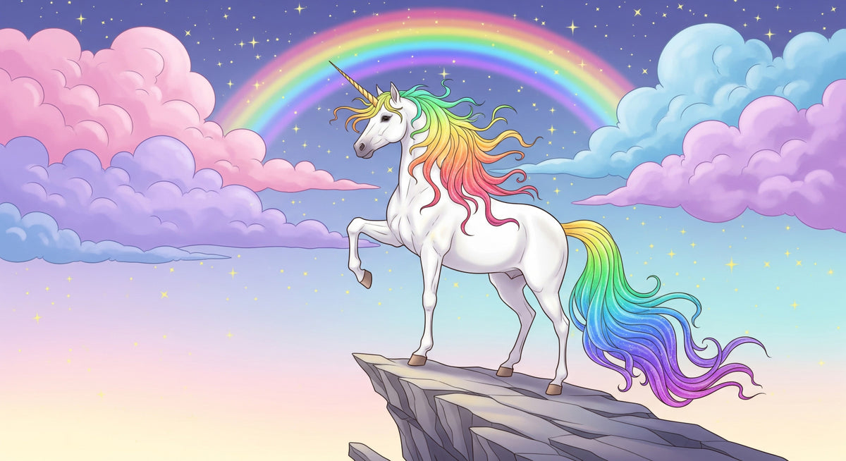 Rainbow Majesty Wall Mural in your room