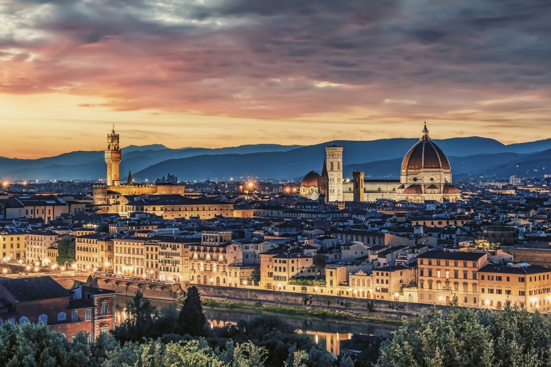 Florence Twilight Wall Mural